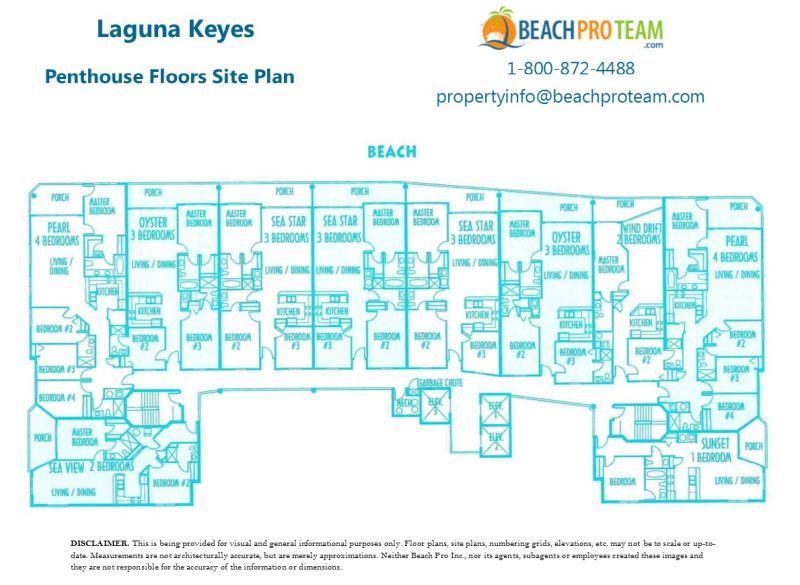 Laguna Keyes Penthouse Floors Site Plan